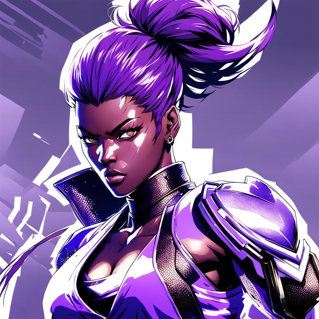 Janiya Marshall in Anime Fighting Style