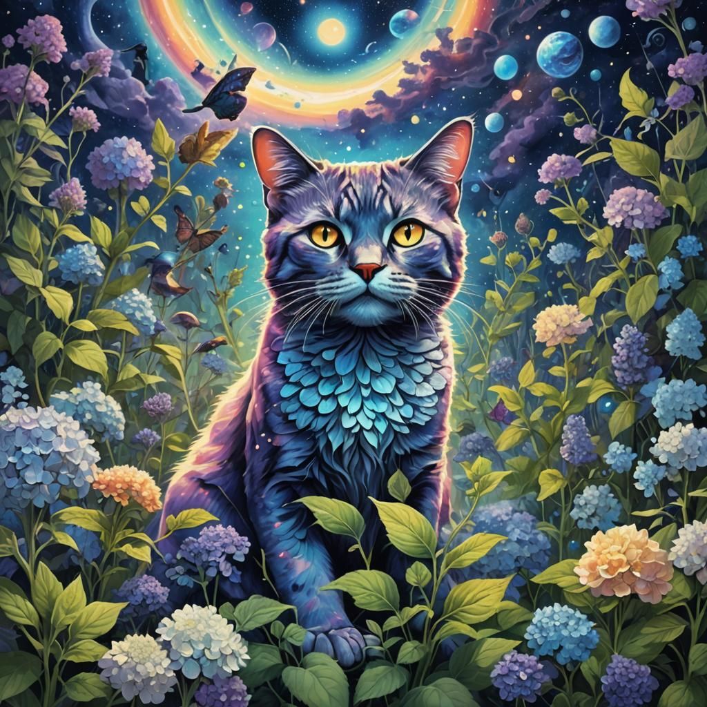 Ethereal Child Ghosts in Astral Flower Field