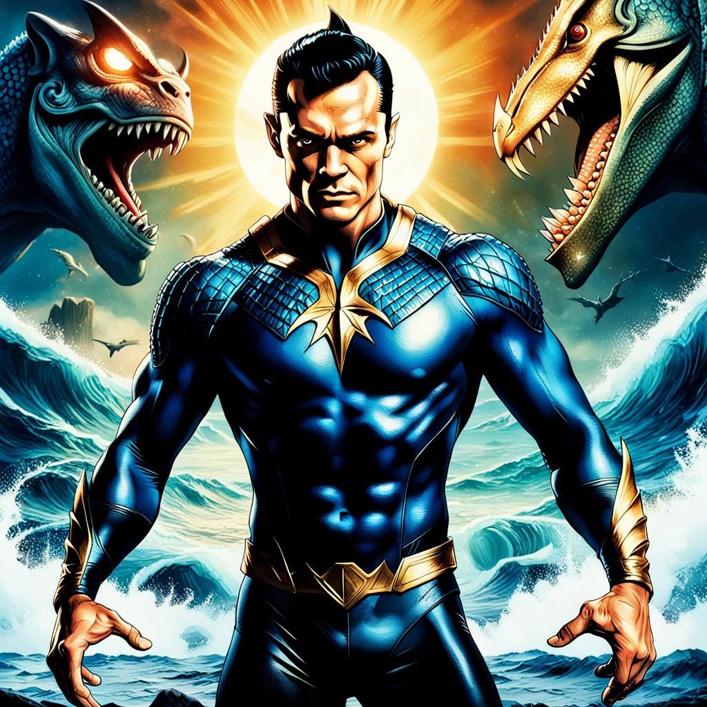 MCU Namor Movie Poster in Cinematic Style