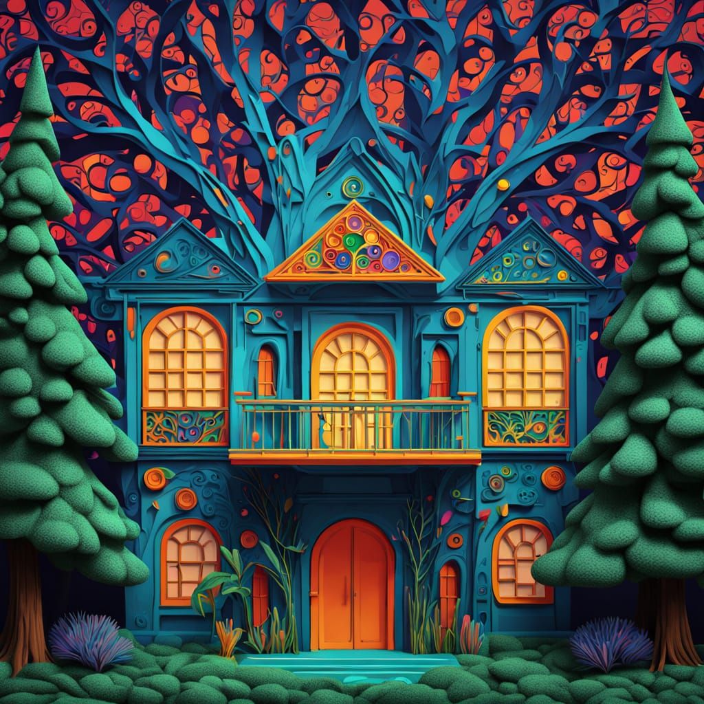 A manor in the magic forest