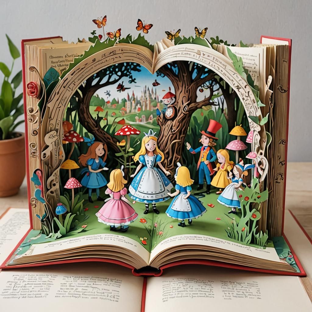 Alice in Wonderland Pop-Up Book