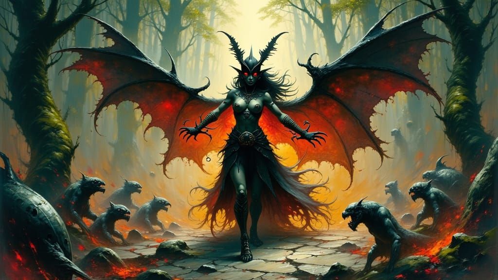 WINGED DEMONESS