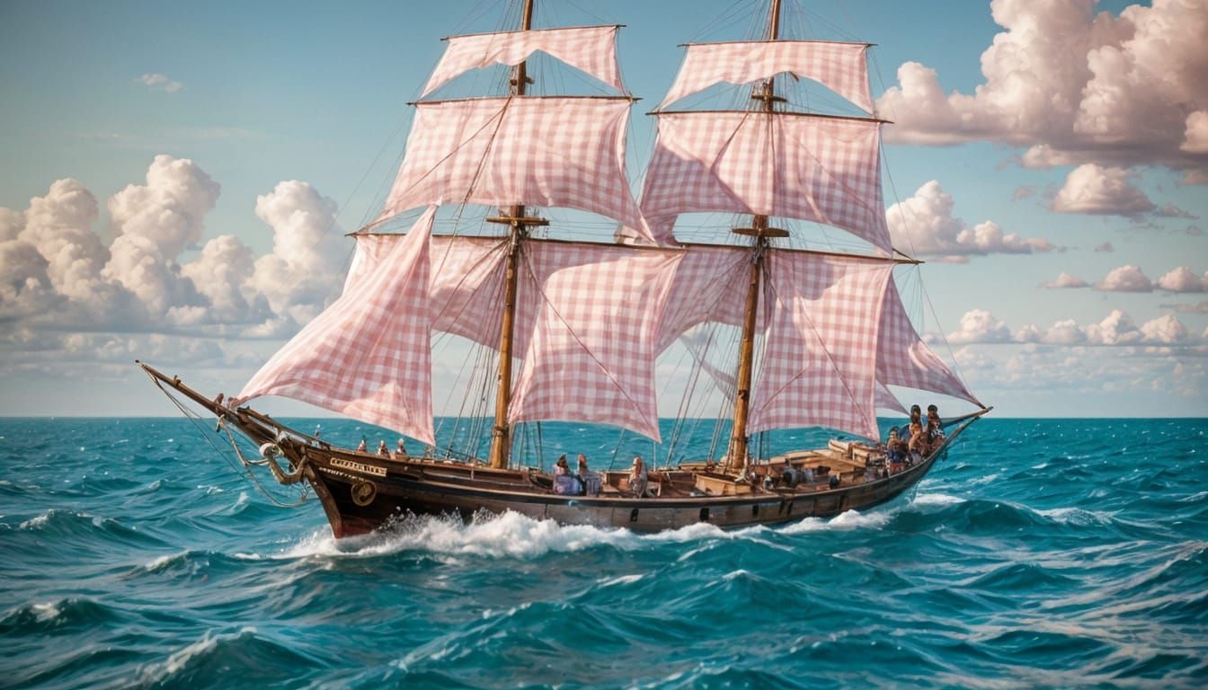 A lovely, lovely day for a fashionable, maritime adventure.