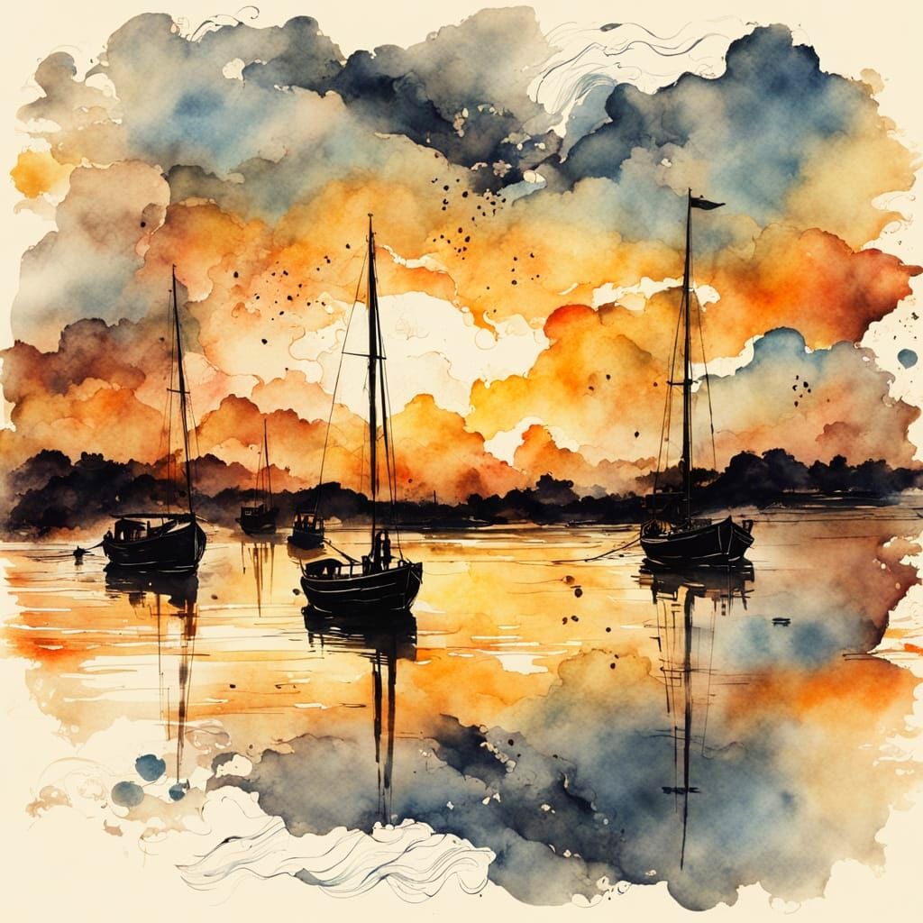 Dreamy Boats Sail Amongst the Clouds in a Sunset-Inspired Eu...