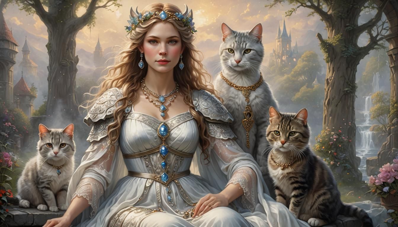 Freya, Goddess of Love and Beauty, in Ethereal Style