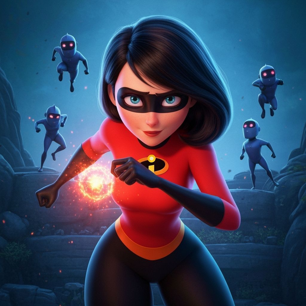 Mirage Uses Chronokinesis to Defeat Omnidroids in Pixar Styl...