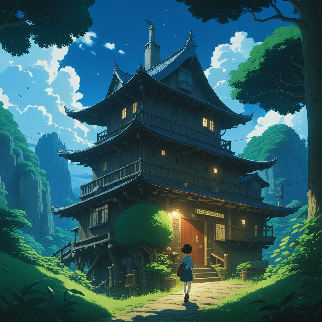 Grimdark Anime Concept Art in Deep, Intricate Color