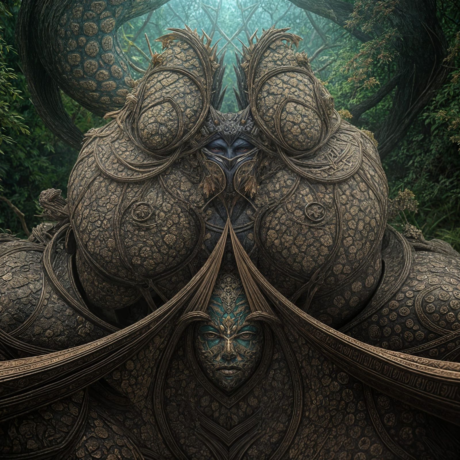 Fractal Geometry in Dreamy Psychedelic Landscape