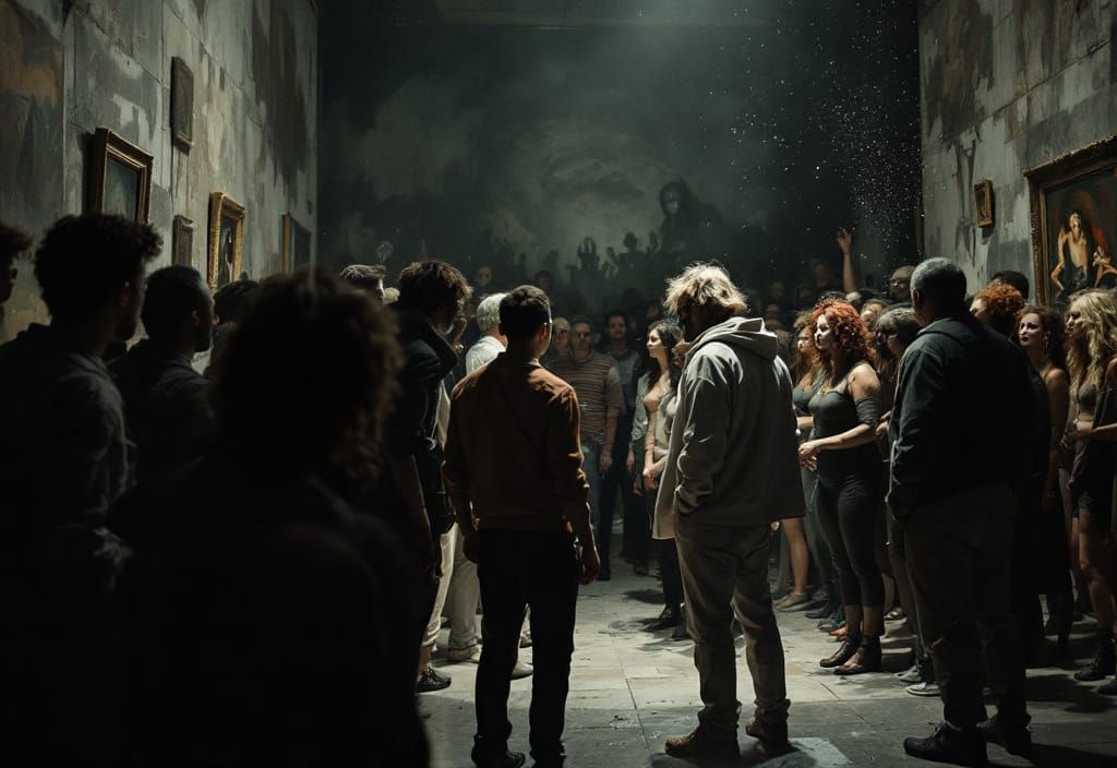 Picasso Painting Characters Alive in Museum, Hyperrealism