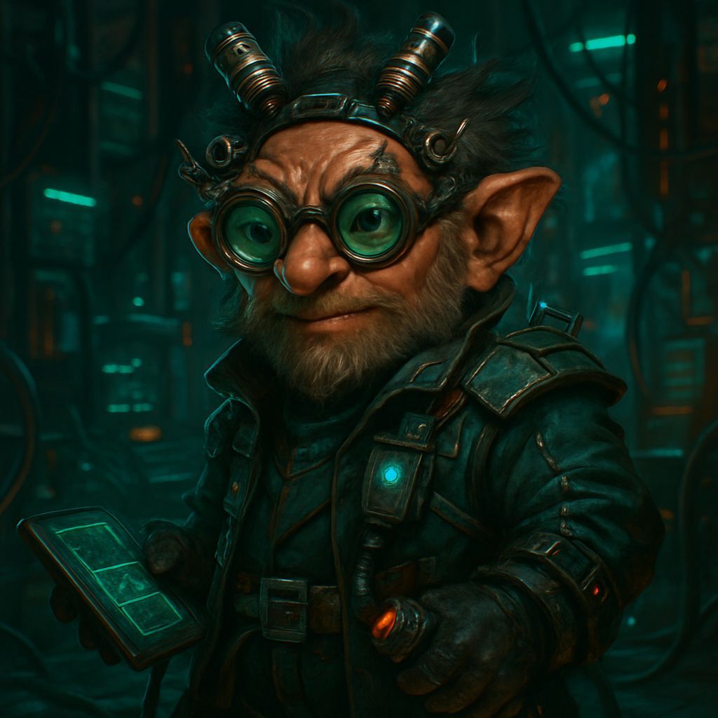 Shadowrun Gnome Inventor, Cyberpunk Cyberscientist