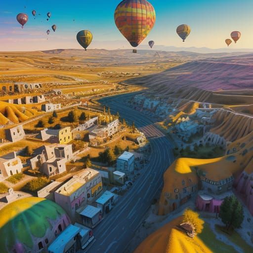 Cappadocia Street Art in Vibrant Color