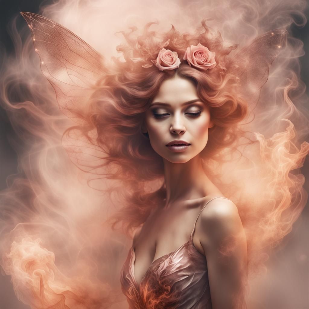 Smoke Fairy with Rose Gold Details