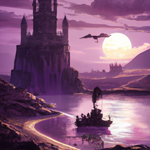 Grim Reaper Arrives at Purple Lake, Comic Book Art