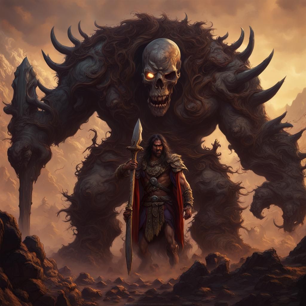 King Kull in a Frank Frazetta Style