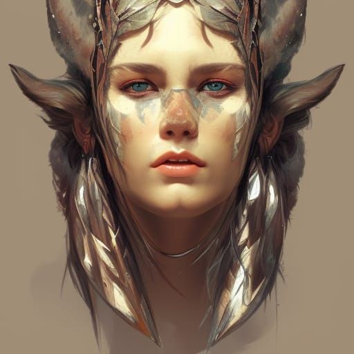 Detailed Barbarian Portrait in Trending Art Style