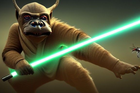 Killer Wasp Jedi Knight in Star Wars Style