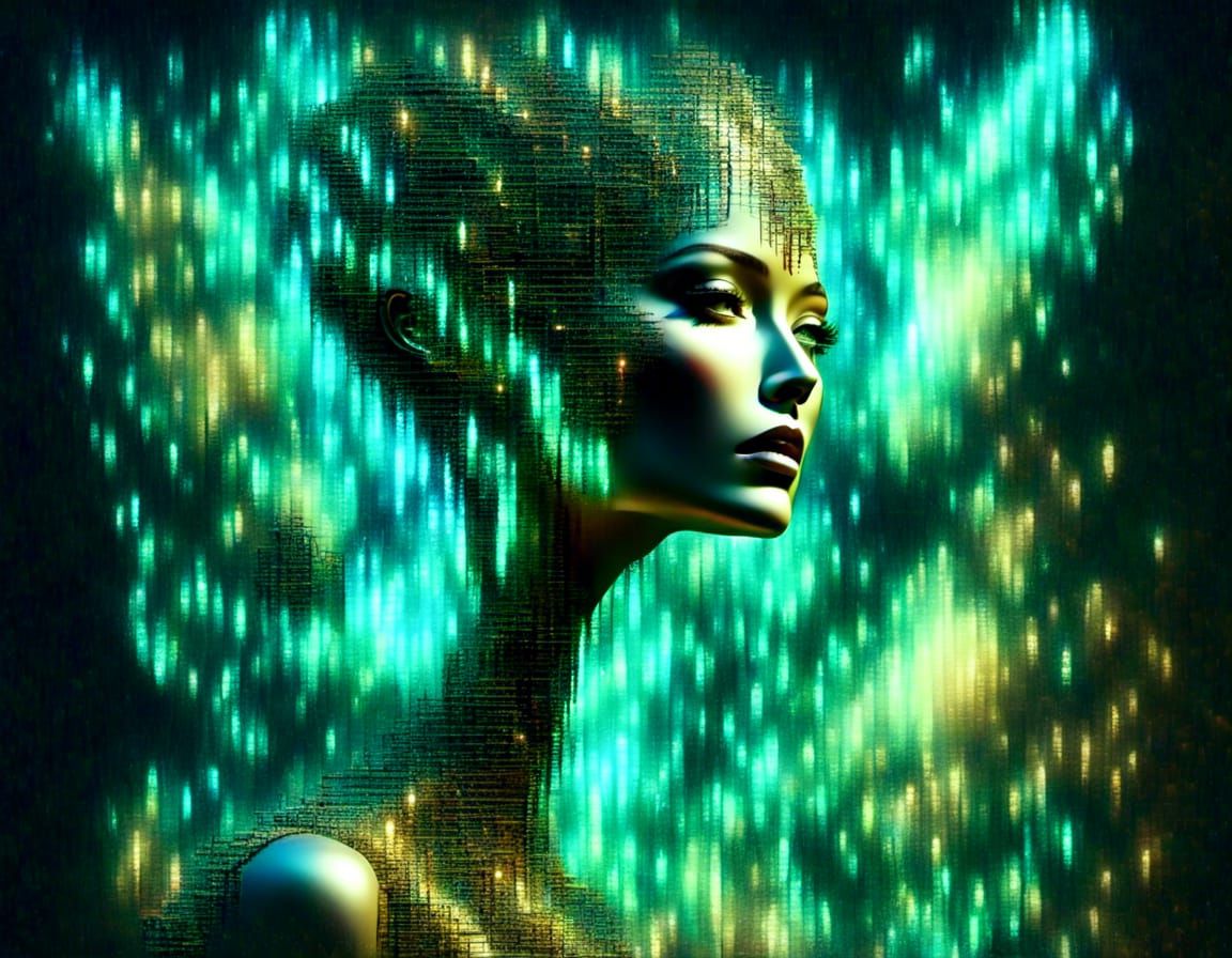 Distressed Fairy Dissolving on Crescent Moon