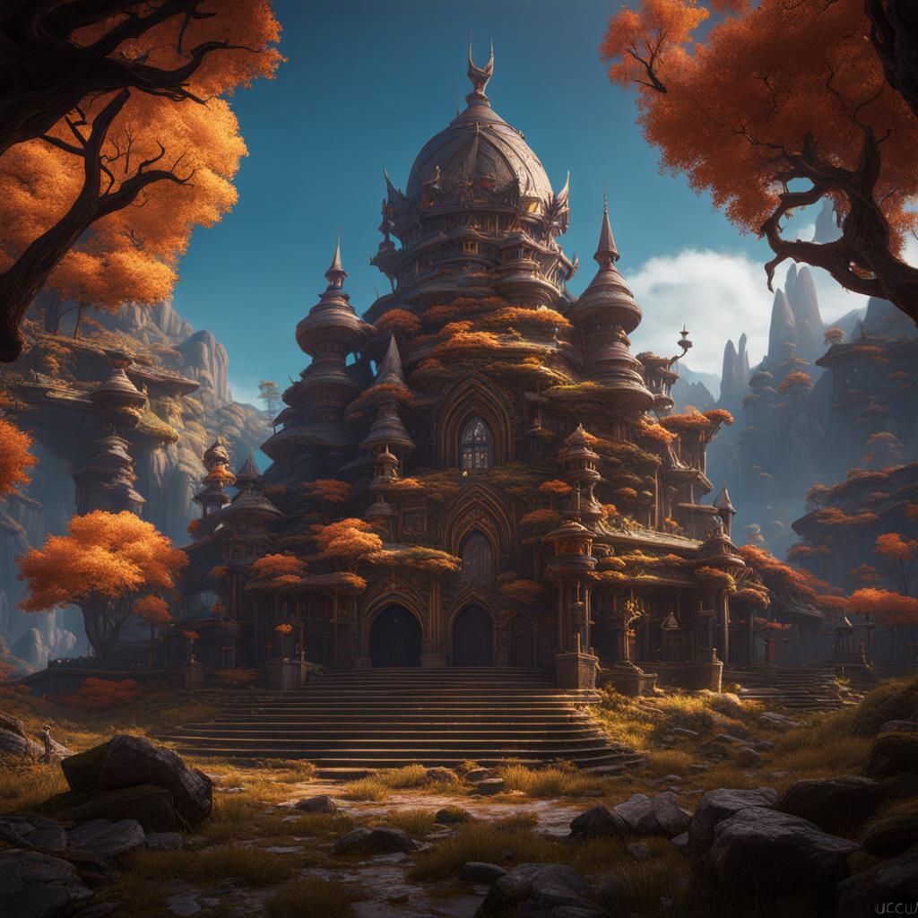 Fantastical Matte Painting in Deep Color