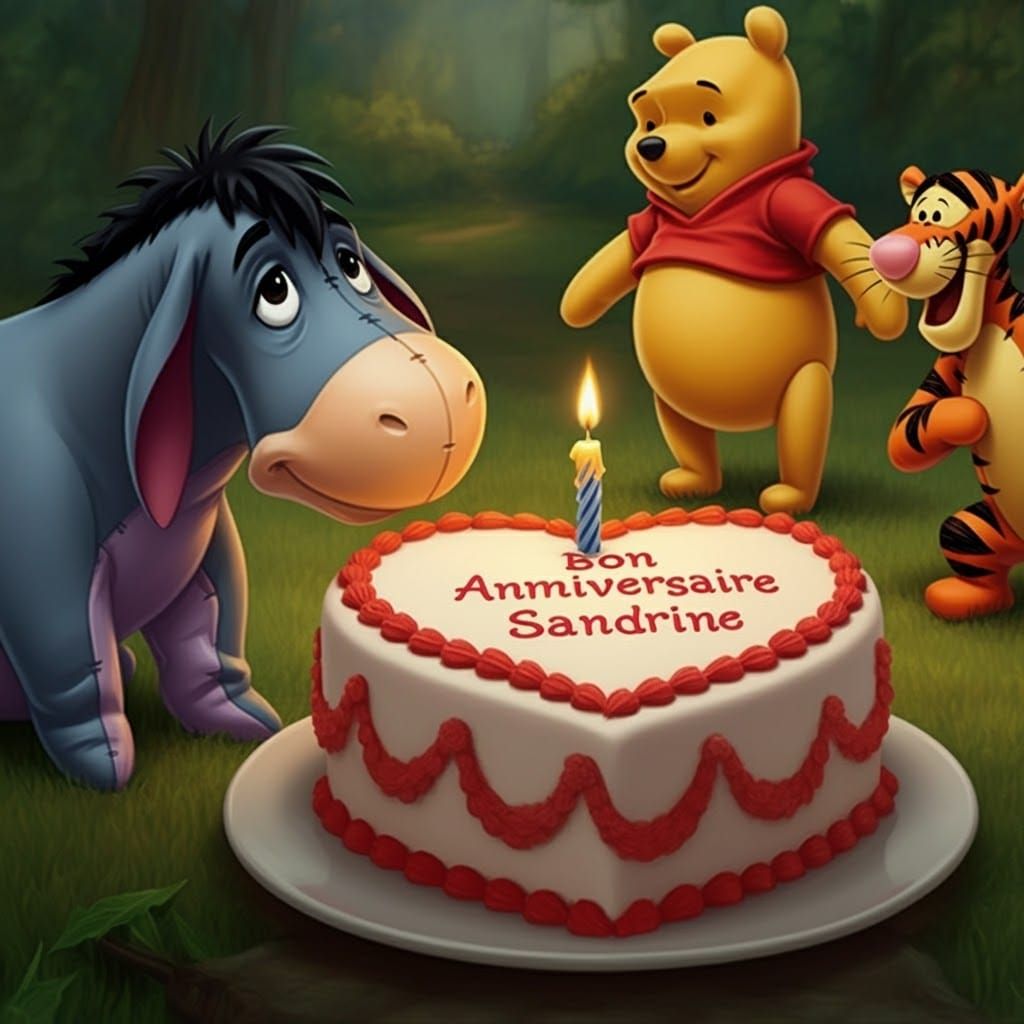 Eeyore's Birthday Cake with Winnie the Pooh