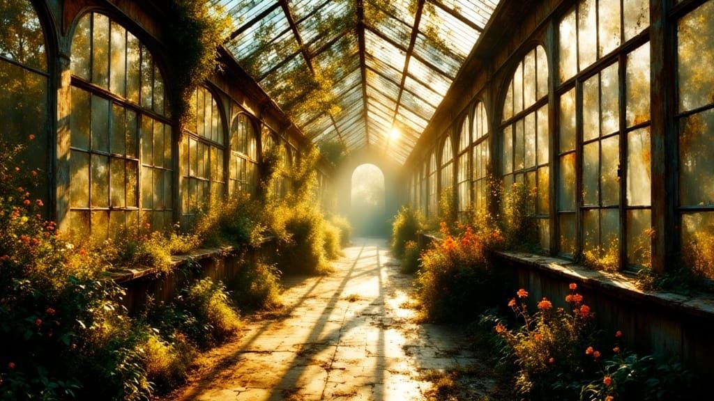 Golden Hour in the Forgotten Conservatory