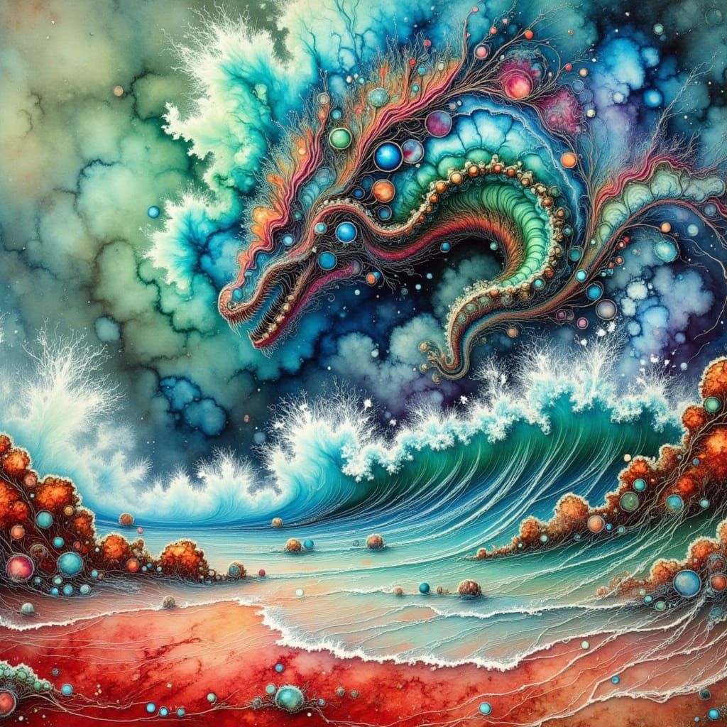 Kraken Emerges on Mars in Sci-Fi Style