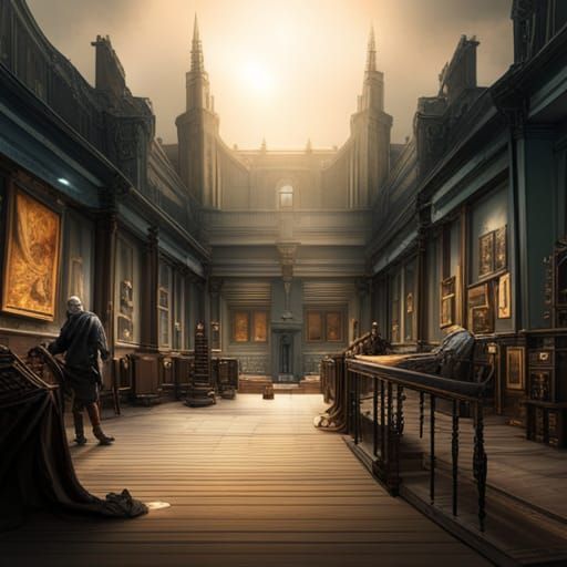 Epic Robber Battle in Museum of Ancient Artifacts