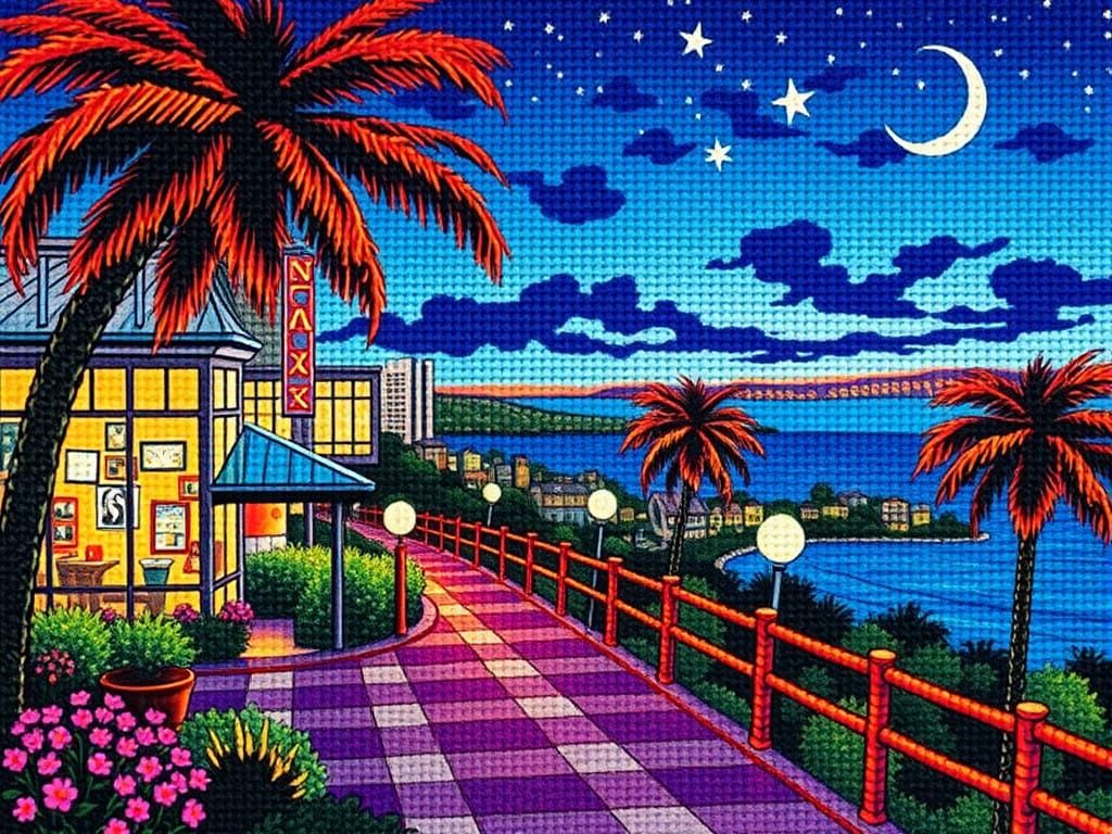 Romantic Australian Landscape in Dazzling Jewel Tones