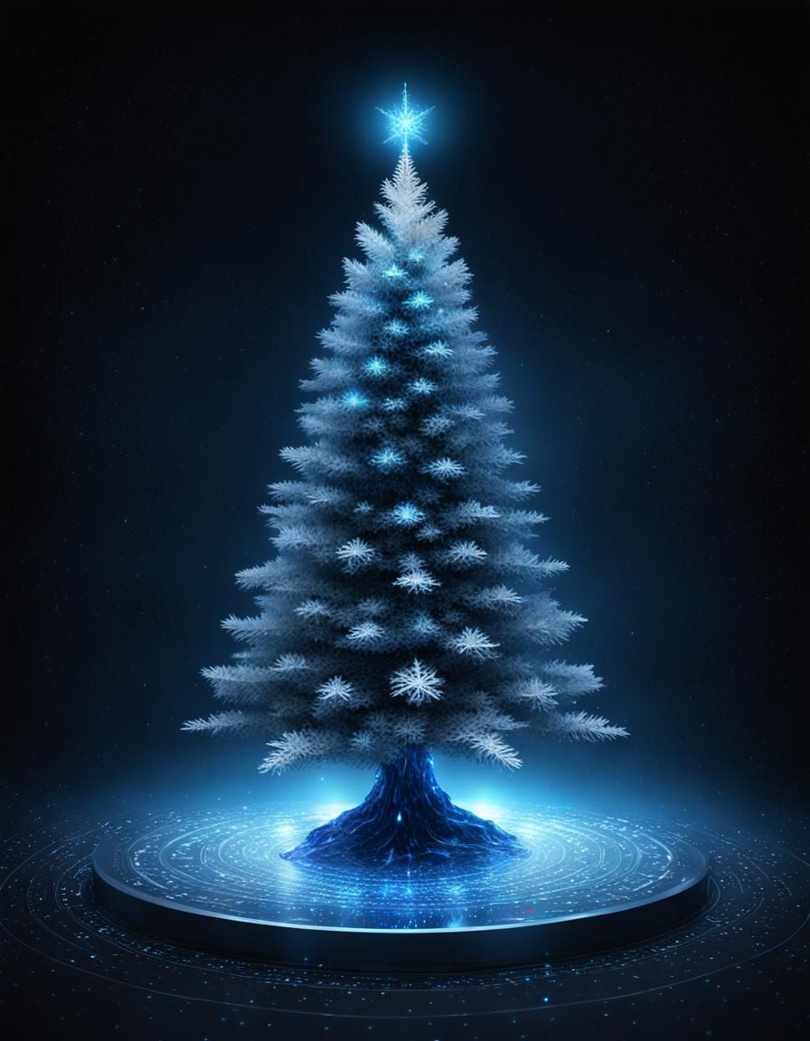 Holographic Quantum Christmas Tree in 3D Room