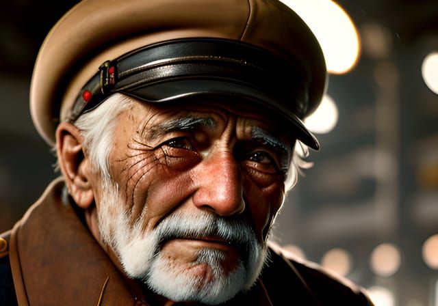 Vintage Soviet Worker Portrait