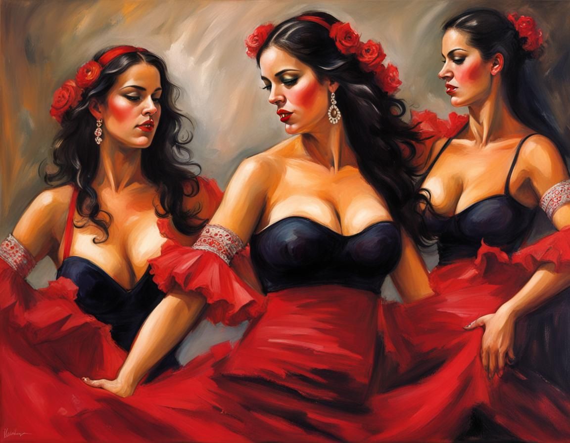 Flamenco Dancers in Spain