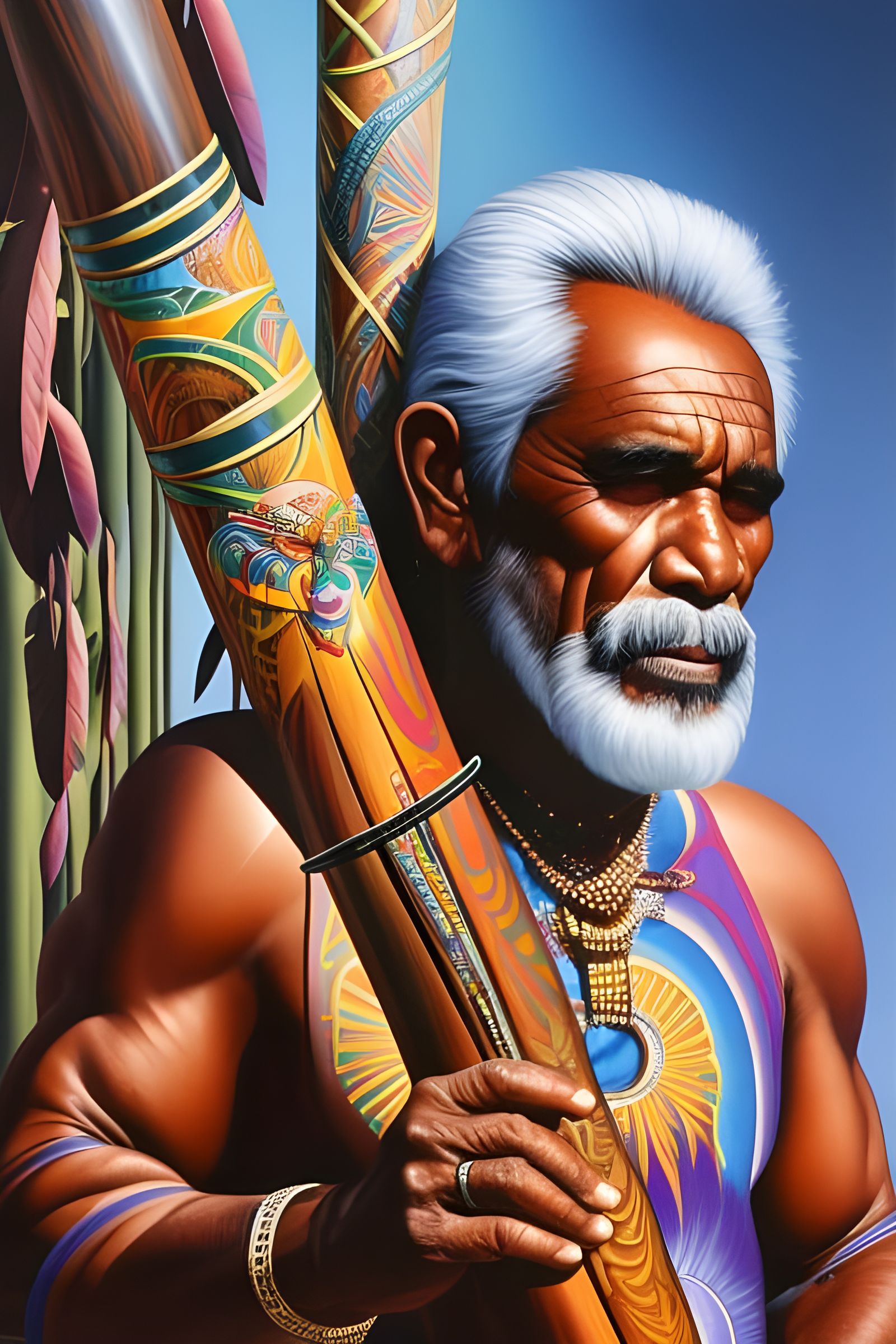 Elder aboriginal man