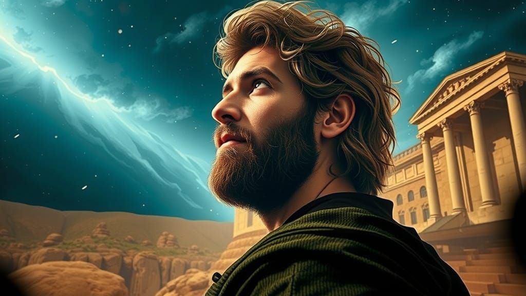 Wise Man Contemplates the Divine