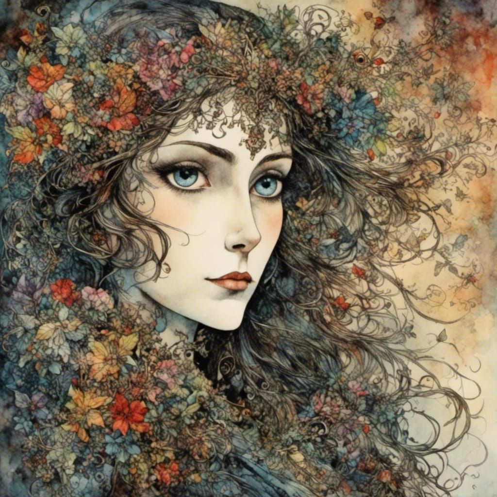 Count Dracula Portrait in Gothic Style