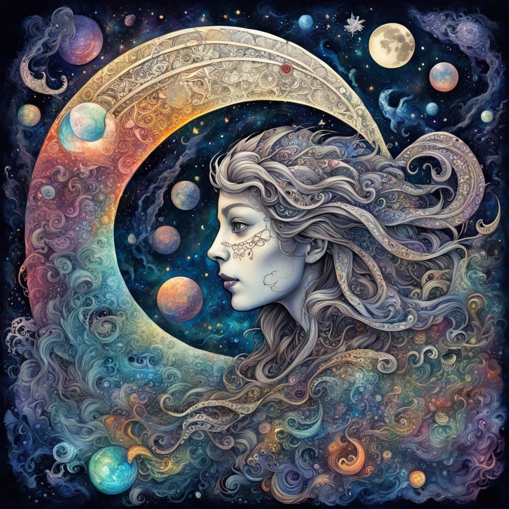 Cosmic Zentangle Horror in Deep Space