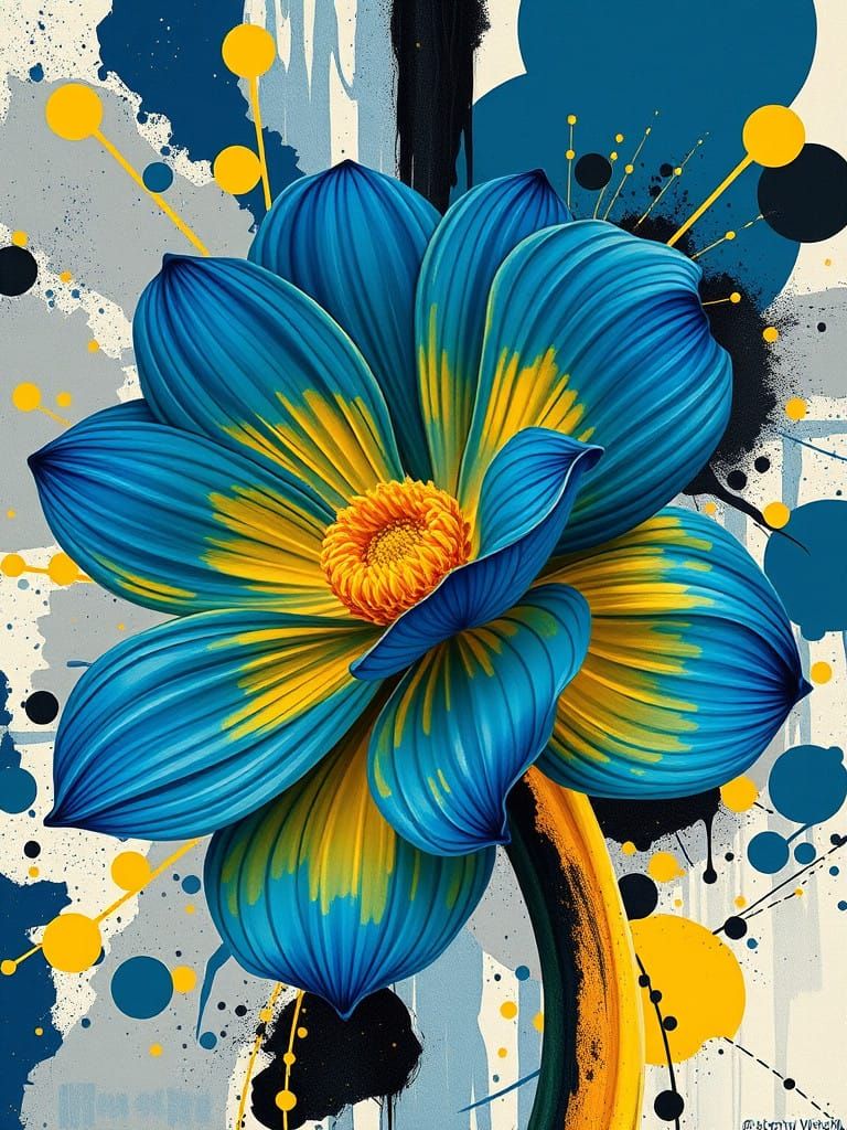 Bold Floral Explosion in Vibrant Colors