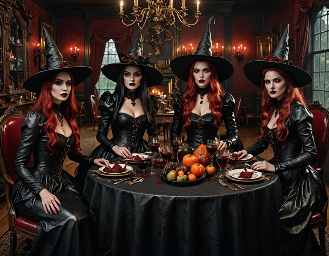 Witches' Feast: Liquid Leather Victorian Horror