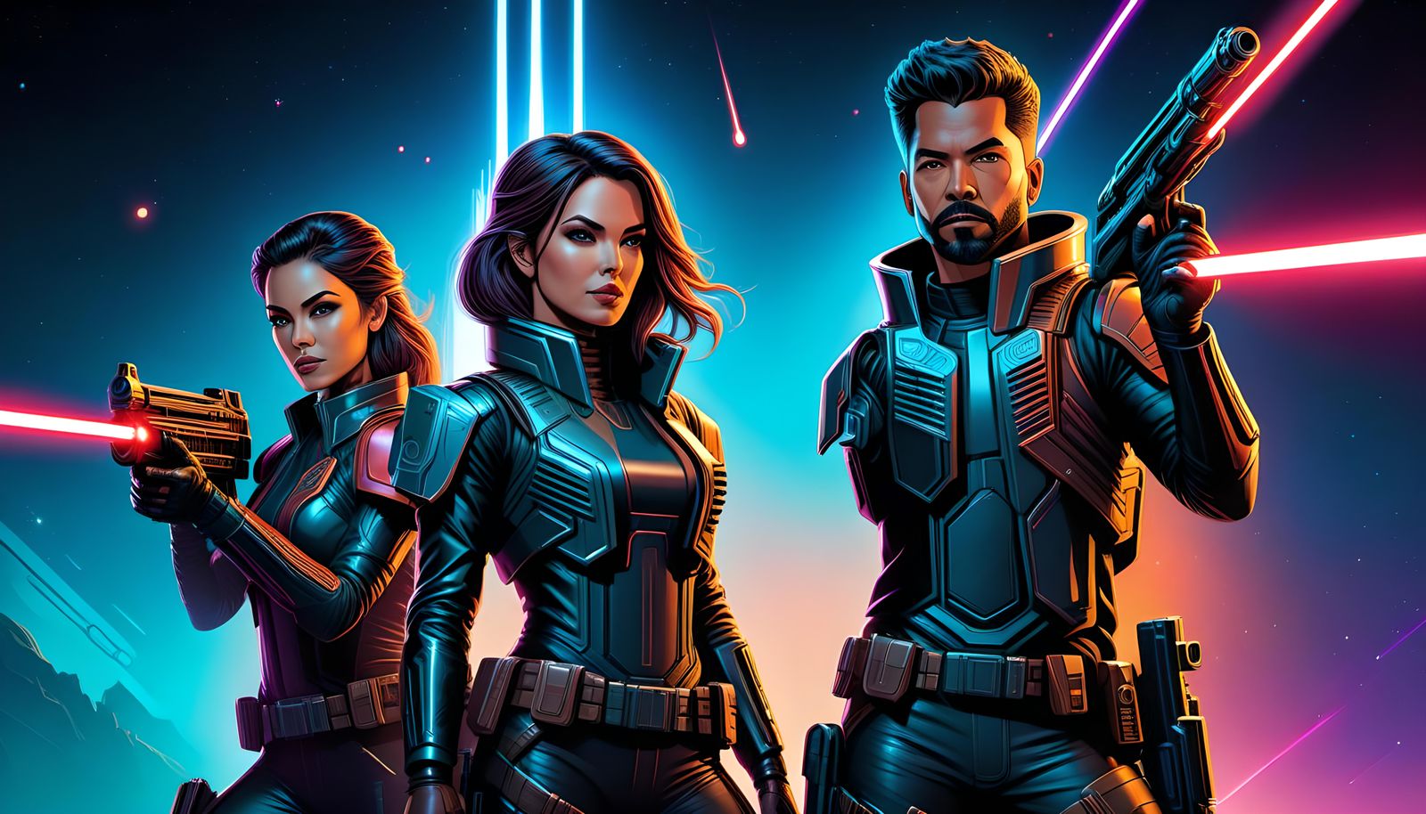 Futuristic Bounty Hunters