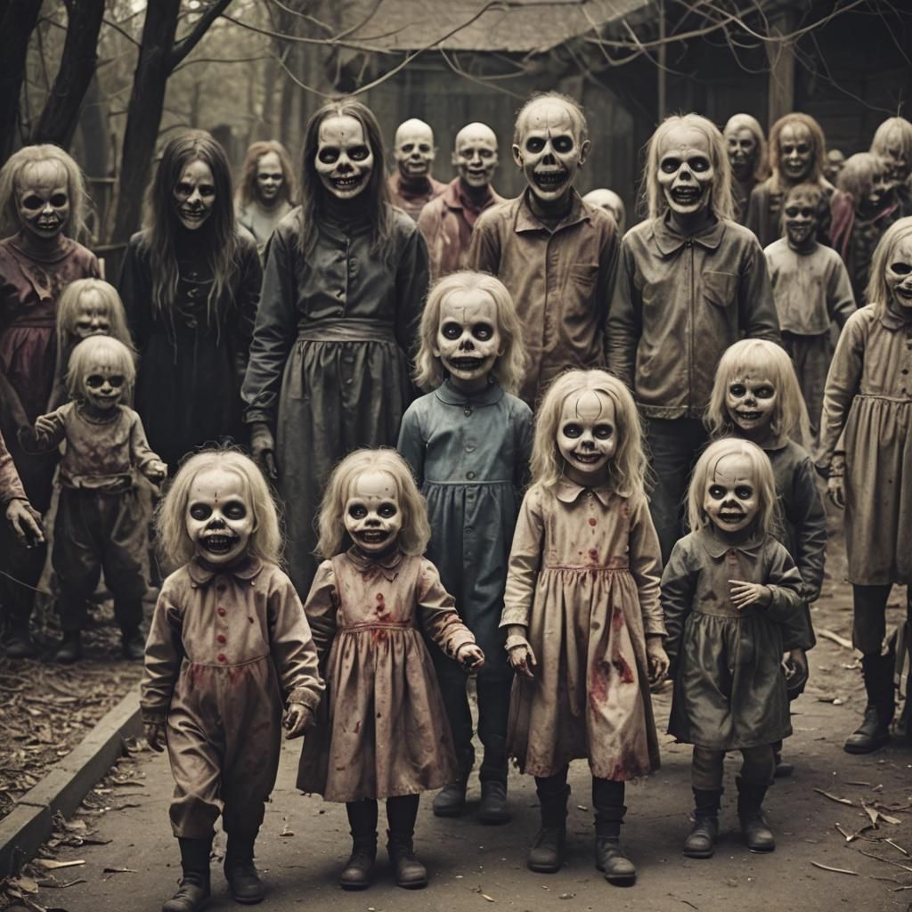 Creepy Horror Children's Theme Park Image