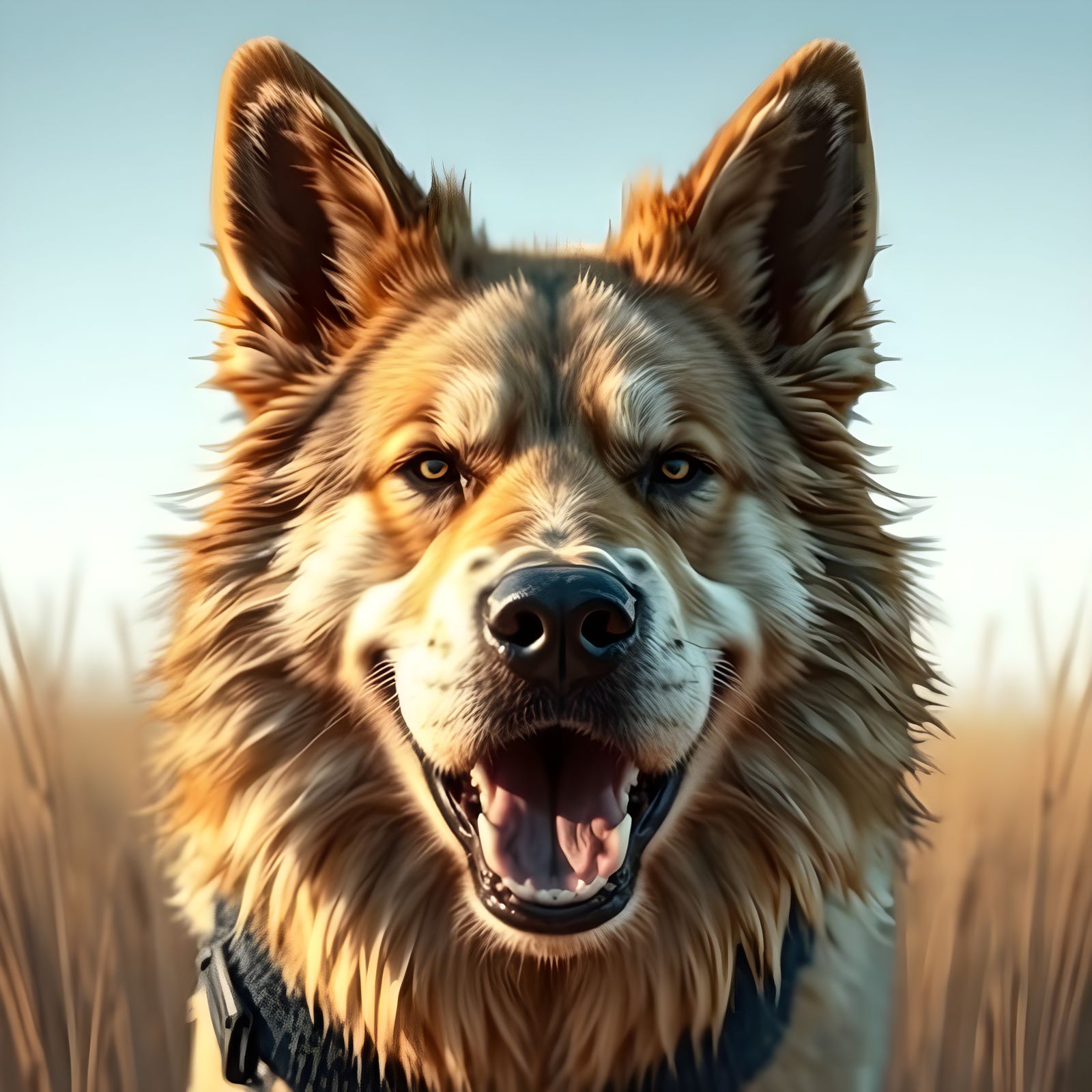 Fierce Canine with Thick Coat