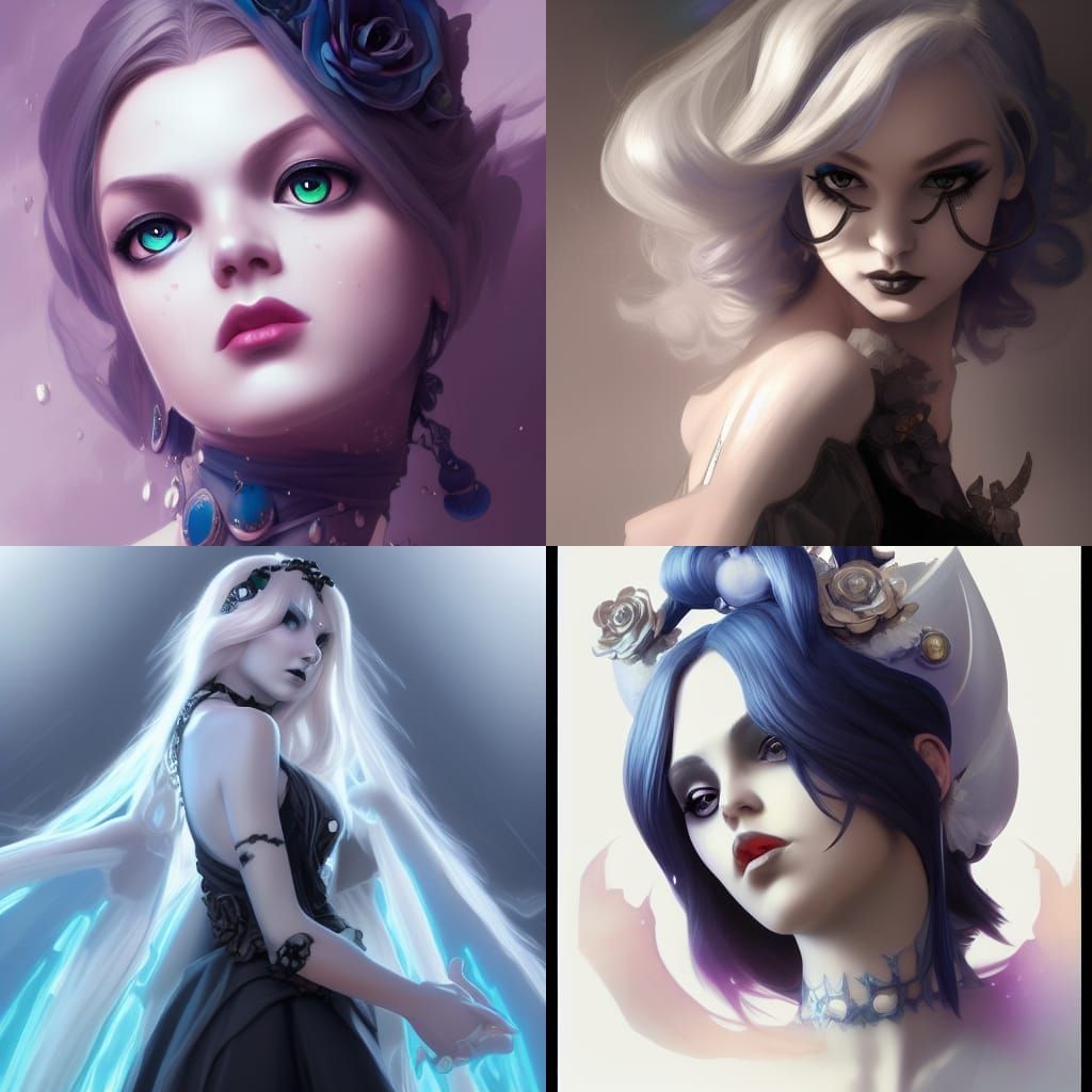 Gothic Rosalina Portrait in Hyperdetailed Style