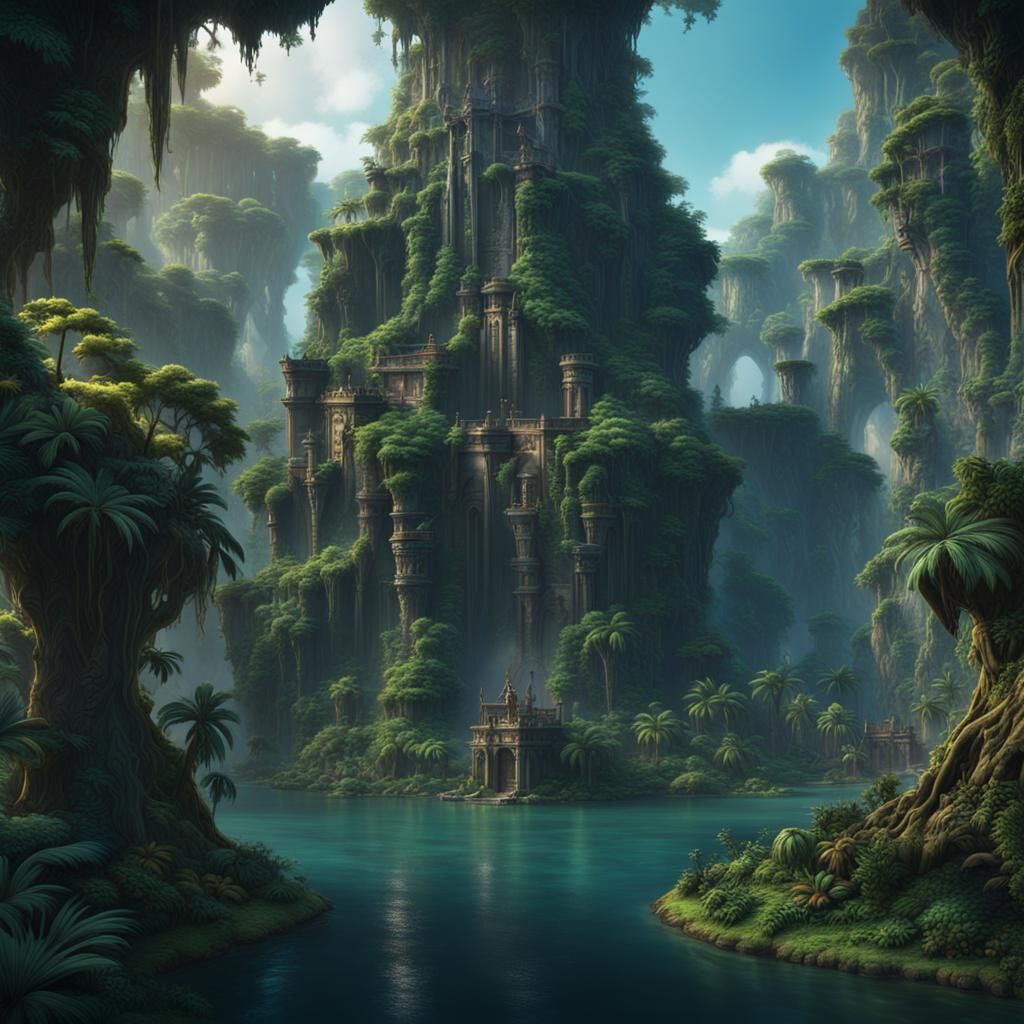 Jungle Utopia Concept Art in 8K Resolution