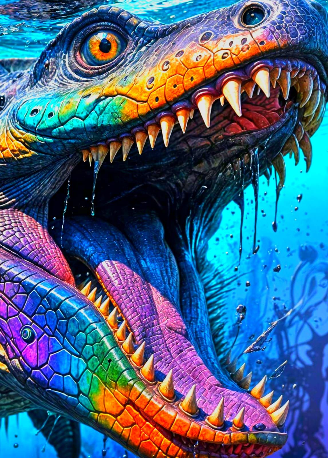 Inside a Colorful Jurassic Mosasaur's Mouth