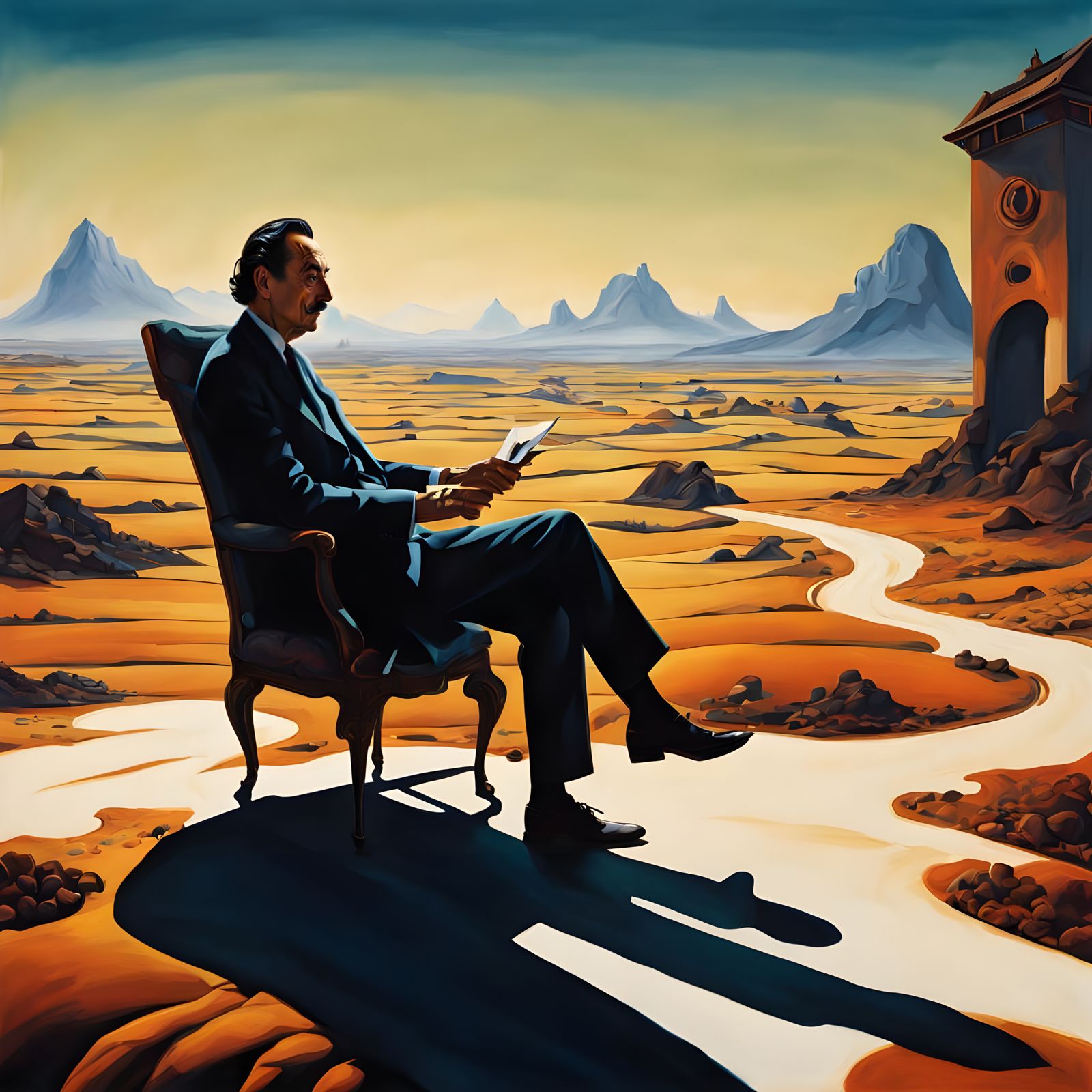 Surreal Dreamscape in the Style of Salvador Dali