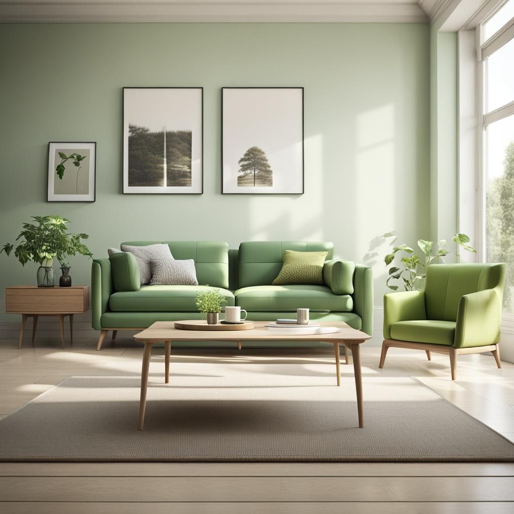 Photorealistic Modern Living Room Interior