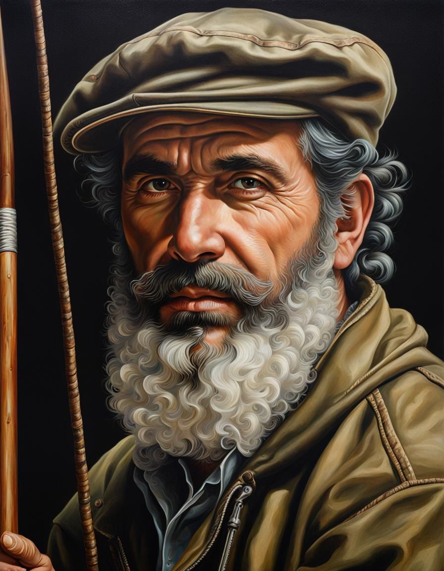 Neo-Romantic Portrait of a Fisherman