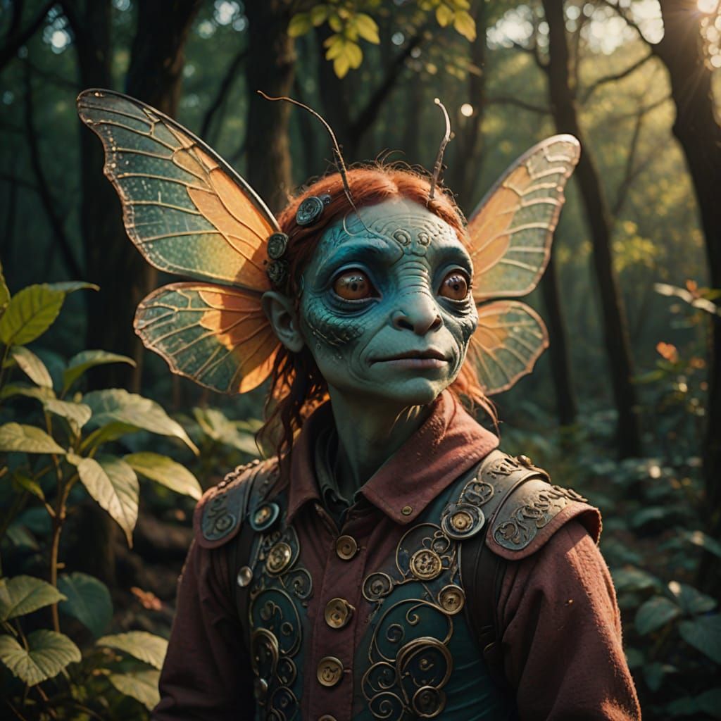 Whimsical Faerie in Cinematic Wonder