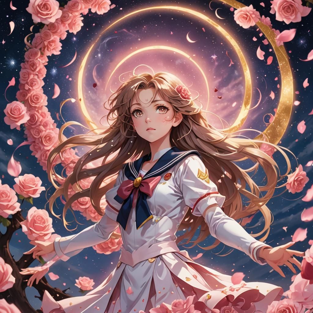 Magical Girl Anime in Ethereal Fantasy Style