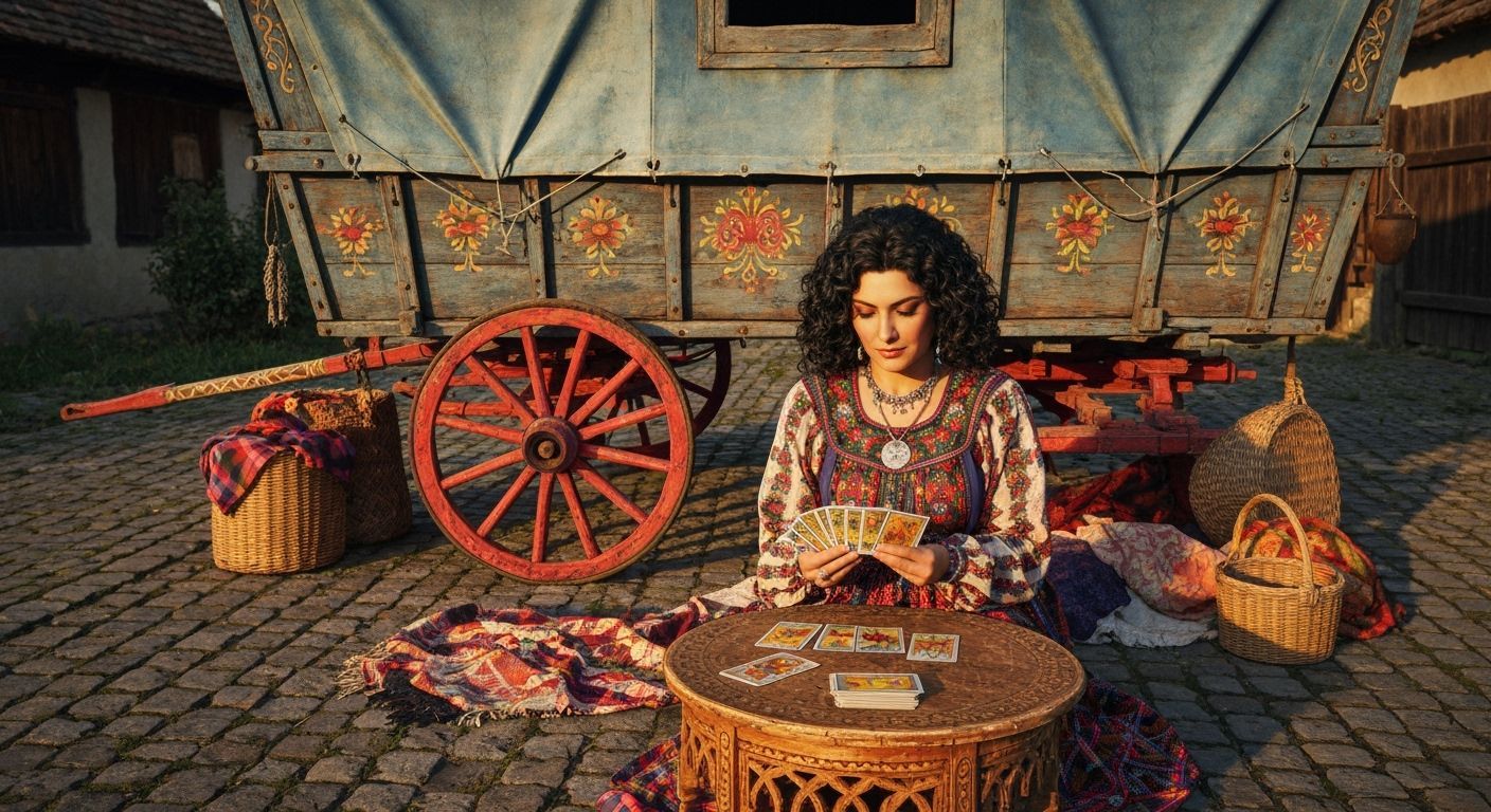 Romany Gypsy Tarot Reading in 1950s Romania