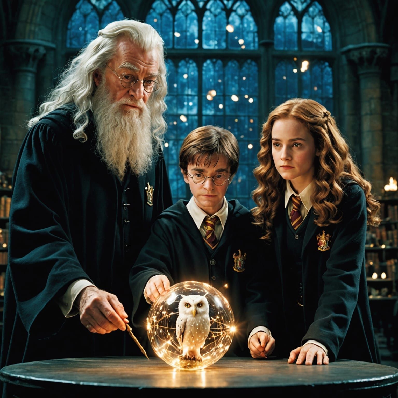 A little extra Hogwarts tuition as Dumbledore teaches Harry ...