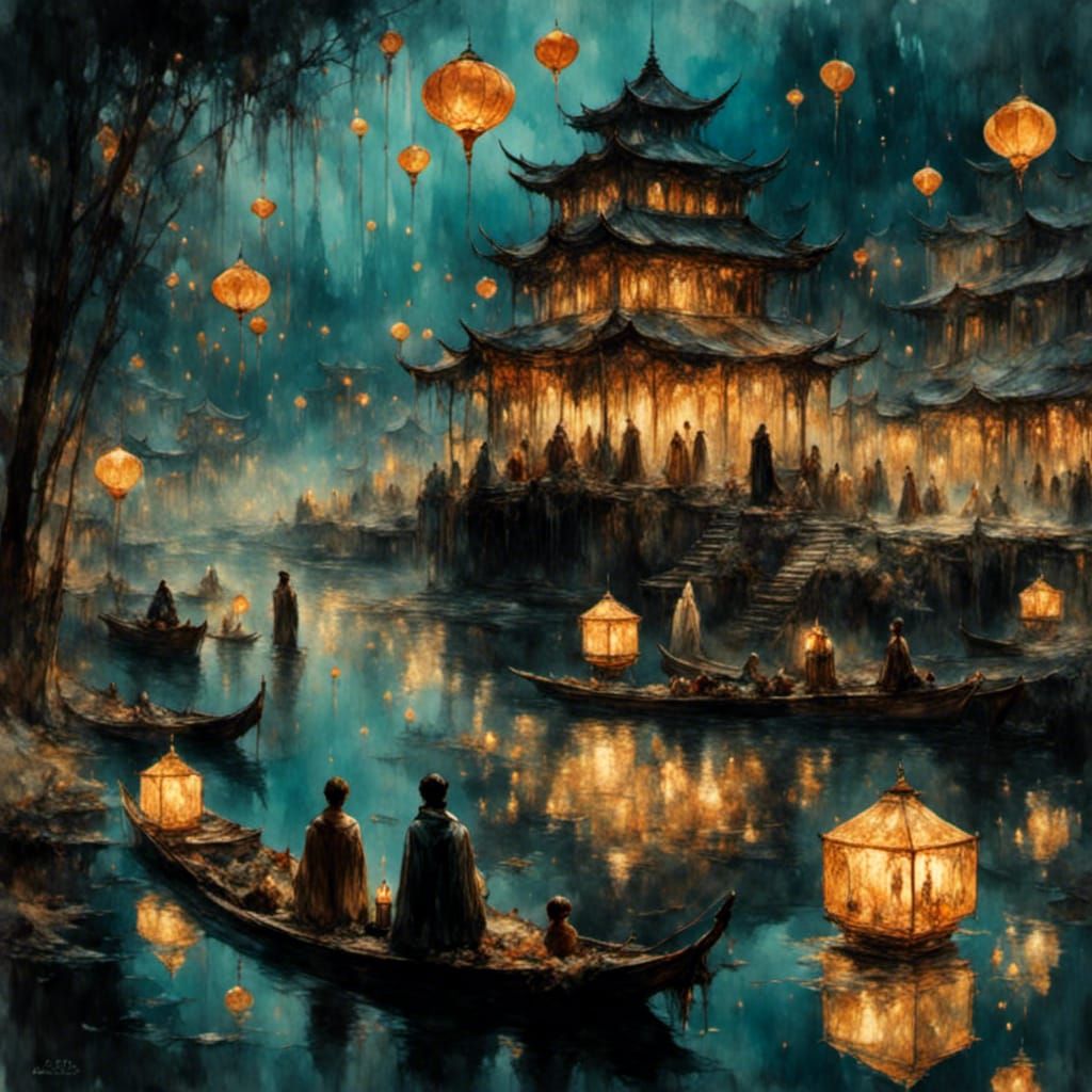 Enchanting Lantern Festival on the River